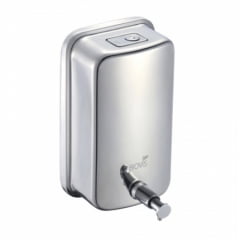 SABONETEIRA INOX E DISPENSER DE ÁLCOOL GEL 1000 ML